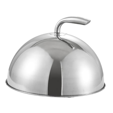 Baoblaze Stainless Steel Basting Cover Dustproof Food Dome Plate Shield for Kitchen Table Silver Inner Dia20cm