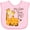 AD-Pink, variant on Inktastic My Noni Loves Me Boys or Girls Baby Bib