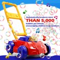 thumbnail image 2 of Bubble Lawn Mower for Toddlers ,Bubble Blower Toddler Outdoor Toys Bubble Machine for Kids  Red&Blue, 2 of 6