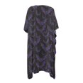 thumbnail image 2 of HELLHERO Lightweight Bathing Suit Cover Up for Beach Polyester Flowy Long Kimono Swimsuit Cover Up Bat Silhouette Pattern, 2 of 6