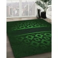thumbnail image 3 of Ahgly Company Machine Washable Indoor Round Transitional Deep Emerald Green Area Rugs, 3' Round, 3 of 7