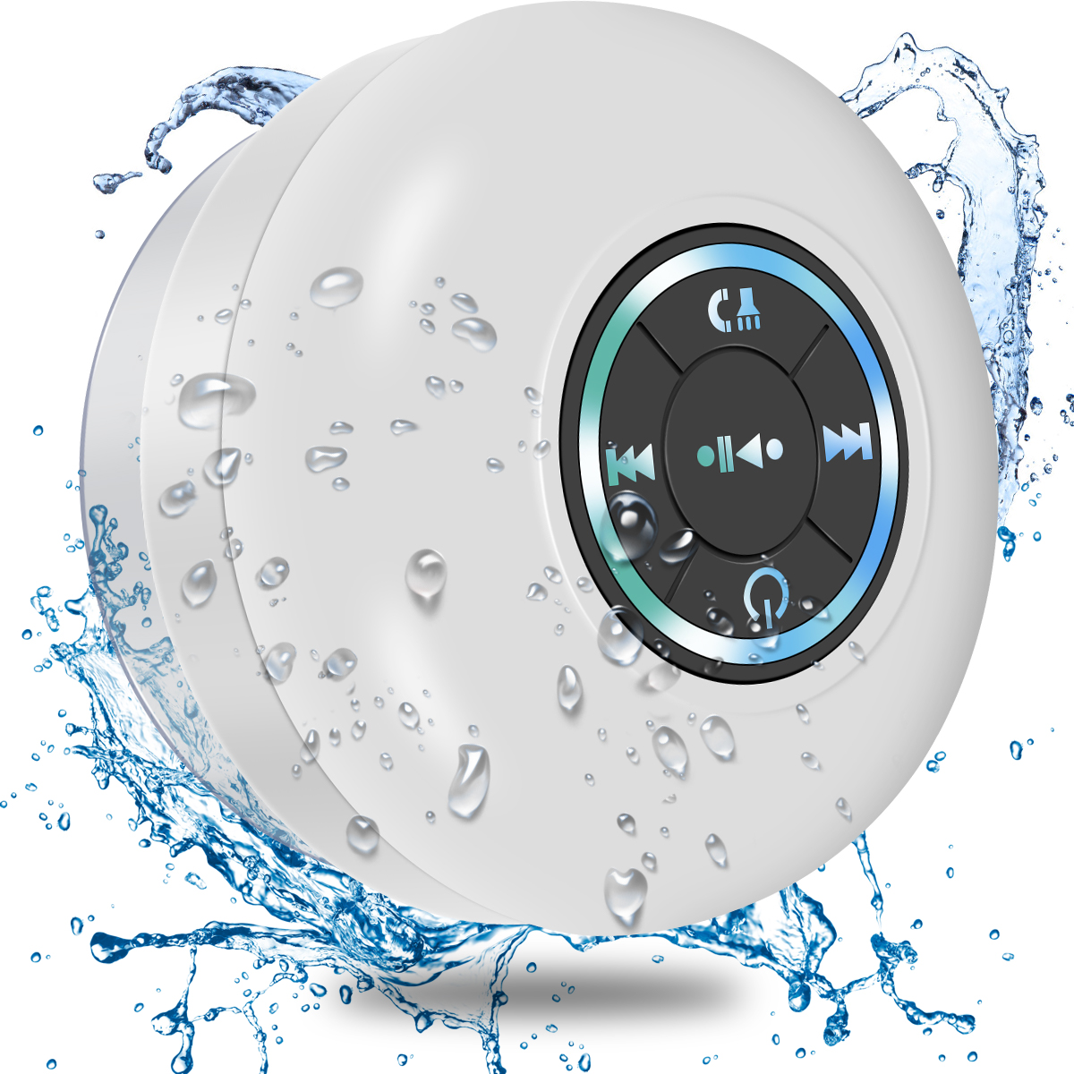 Bluetooth Shower Speaker IPX4 Waterproof Bluetooth Speaker with Suction