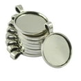 thumbnail image 3 of Colgante de collar Zulema cabujón marco ajuste bandeja DIY plata, 3 of 8