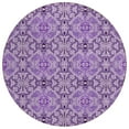thumbnail image 2 of Addison Rugs Chantille Indoor/Outdoor Transitional Medallions Purple Washable Round Rug, 8' x 8', 2 of 6