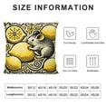 thumbnail image 5 of GOSMITH  Summer Outdoor Pillow Covers,Farm Yellow Lemon and Gnome Elf Decorative Waterproof Throw Pillow Case Rural Fruits Tree Branch Soft Cozy Cushion Pillowcases White, 5 of 5