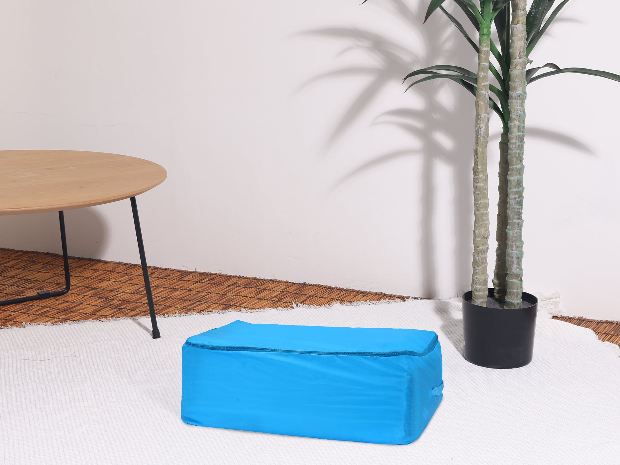 Unique Bargains 1 Pack Clothes Storage Bags Moving Bags Blue 27.5*19.5*12in