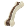 thumbnail image 1 of Hueso masticable para perros, juguete de hueso duradero para masticadores agresivos, con sabor a carne de res, juguete interactivo para perros pequeños, medianos y grandes., 1 of 8