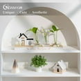 thumbnail image 4 of Glasseam House-Shaped Propagation Station: Wood Stand Plant Terrarium with 'Bless This Home' Engraving Hydroponic Planter for Home Decor Unique Housewarming Gifts for Women Men, 4 of 8