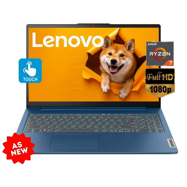 LENOVO SLIM 3 15ABR8 AMD RYZEN 7 7730U 512GB SSD 16GB 15.6 FHD TOUCHSCREEN WIN11 Reacondicionada