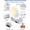 thumbnail image 6 of 24 Pack 6 inch Ultra-Thin LED Recessed Downlight with Junction Box, 2700K/3000K/4000K/5000K/6500K Selectable, Slim Dimmable Light, ETL, 6 of 7