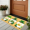 thumbnail image 2 of RyanK St Patricks Day Decorations St. Patrick's Day Door Mat - Front Door Mat - Bath Rug Super Absorbent Quick Dry - Rubber Backing Non Slip Washable Bathroom Floor Mats -Green 16x24 IN, 2 of 8