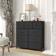 thumbnail image 2 of Pellebant Black 9 Drawers Home Wide Closet Dresser Storage Tower, 2 of 7