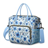 Pioneer Flower Floral Print Pattern Womens Lunch Box for Work,Insulated Large Lunch Bag for Tween and Teen,Loncheras Para Mujer,Leakproof Adult Lunch Bag for Work,Beach,Travel,Picnic,Camping