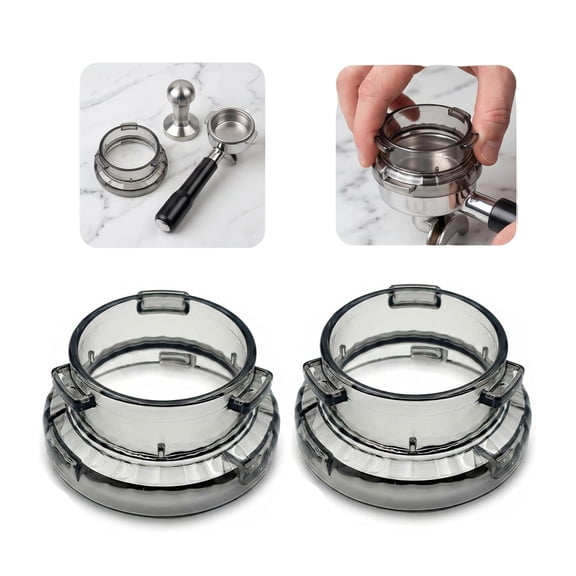 2pack 54mm Dosing Funnel for Breville Barista and Bambino Espresso Machines,Compatible with Breville Funnel,Touch BES880,BES881,Pro BES878,Express BES870,BES876 Espresso Machines Dosing Funnel