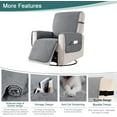 thumbnail image 2 of Recliner Chair Covers,Waterproof Couch Covers Machine Washable Sofa Cover with Pockets, Gidhire Couch Slipcover Non Slip Furniture Protector for Pets Dogs Living Room (Gray, 23"), 2 of 9