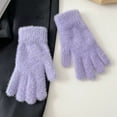 thumbnail image 4 of AWZXDE Thermal Knitted Touchscreen Mittens for Winter Riding Outdoor Sports Ideal for Cycling Running Hiking in Cold Weather Purple,One Size, 4 of 4