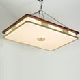 thumbnail image 2 of Chandelier LED Ceiling Light Rectangular Ceiling Lamp with Remote, 2 of 24