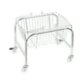 thumbnail image 1 of Cesta de almacenamiento conveniente de gran capacidad de carga para dormitorio, cocina, dormitorio, suministros, rueda giratoria de PU + cesta de almacenamiento, 1 of 14