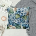 thumbnail image 2 of Fenyluxe Throw Pillow Cover Pattern Hydrangea Watercolor of Blue Flower Floral Vintage Beautiful Pillowcase Home Decorative Square Pillow Case Cushion Cover 20x20in, 2 of 5