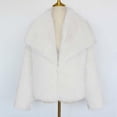 thumbnail image 7 of Women's Faux Fur Coat Fluffy Lapel Open Front Shaggy Jacket Coat Winter Warm Long Sleeve Furry Parka Overcoat, 7 of 7