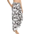 thumbnail image 6 of Salouo Beach Print Women's Pajama Pants Casual Loose Sweatpants PJs Flowy Pants Drawstring Palazzo for Women Wide Leg Pants Lounge Pajama -X-Large, 6 of 8
