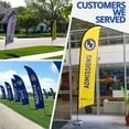 thumbnail image 5 of Anley Custom Feather Flag 2.3 X 9.5 Ft Double Sided - Print Your Own Logo/Design/Words - Indoor & Outdoor Commercial Advertising Banners Flags (Include Flagpole + Cross Base + Water Bag), 5 of 5
