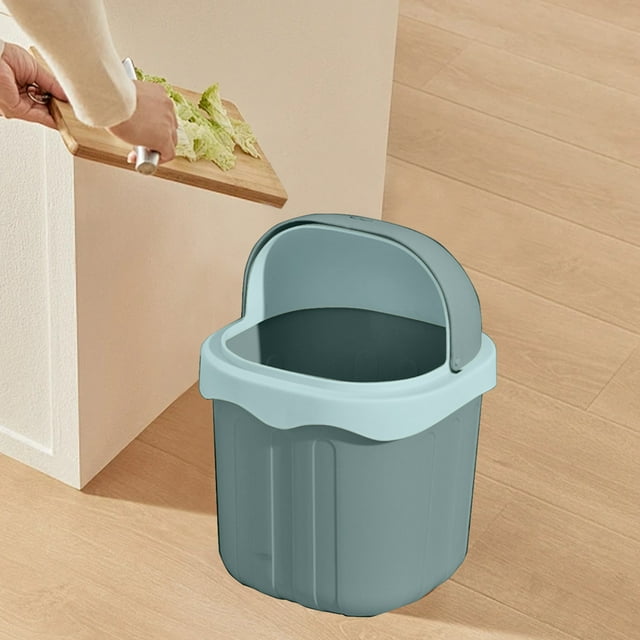 TIMIFIS Cute Desktop Trash Can Small Desktop Plastic Waste Basket Garbage Can Mini Storage Bin For Bathrooms Offices Or Dressing Table