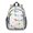 Dachshund and Heart, variant on Dog Paw Print White Pattern Backpack for School, Cute School Bag with Adjustable Shoulder Straps and Padded Back, 15"x11.42"x5.5"