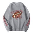thumbnail image 4 of Chandail en Molleton Mode Homme Rugby Imprimé Col Rond Chaud Confortable Hiver Automne Décontracté Chandail, 4 of 4
