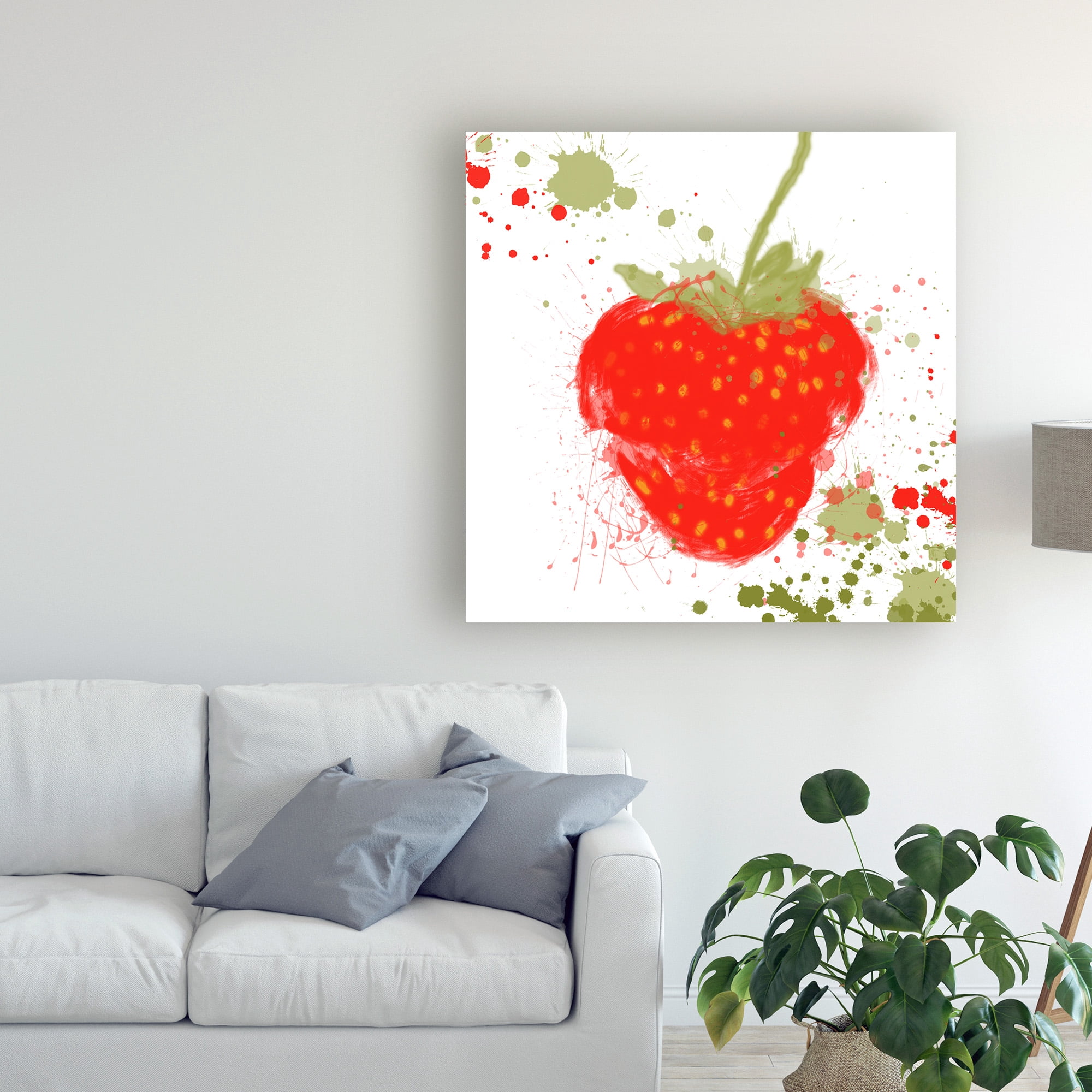 Trademark Fine Art 'Modern Strawberry' Canvas Art by Irena Orlov