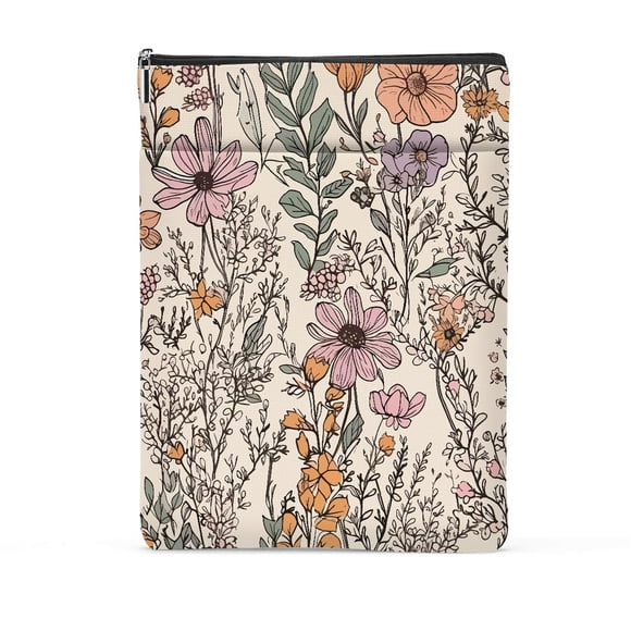 Funda para libros NGZS Floral Wildflower para libros de tapa blanda