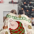 thumbnail image 2 of Christmas Blanket for Women Men Pigs in a Blanket Christmas Decorations Stocking Stuffers for Kids Christmas Throw Blanket 60x80 inches Soft Cozy Blanket for Christmas Bedding White Elephant Gifts, 2 of 6