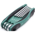 thumbnail image 2 of 8 Piece Folding Torx Key Set, T9 - T40 With Tempered Alloy Steel Construction And Bi-material Comfort Grip, 2 of 5