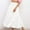 White, variant on Zunfeo Summer Maxi Skirts for Women Elastic High Waist Linen Skirts A-line Pleated Tiered Skirts for Daily Vacation, Black M