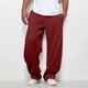 thumbnail image 1 of Ceisia Men's Solid Color Loose Wide Leg Sweatpants with Drawstring Elastic Waist for Casual Wear Wine S Gifts, 1 of 7