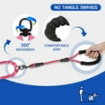 thumbnail image 4 of Double Dog Leash, Dual Dog Leash, 360° Swivel Tangle Free Bungee Walking Training for Large Medium Dogs, Shock Absorbing Bungee Reflective for Two Dogs, 4 of 8