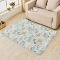 thumbnail image 2 of Leaves Rugs for Living Room Bedroom - Flower Rug 4x5 - Leaf Carpet for Home Decor - Washable Non Slip Patterned Indoor Large Area Rug - Soft & Low Pile (ZK&738), 2 of 7