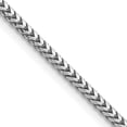 thumbnail image 2 of 14K Solid White Gold 2.5mm Franco Link Chain Necklace, 2 of 4