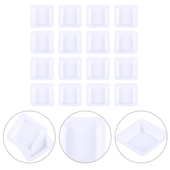 50pcs Weighing Dish Plastic Weighing Boats Weighing Tray for Laboratory 7ml