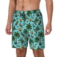 thumbnail image 2 of Balery Pineapple Sea Turtle Mens Swim Trunks Swim Shorts for Men Quick Dry Inseam Beach Shorts with Compression Liner Pocket-Small, 2 of 9