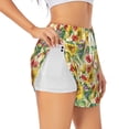 thumbnail image 2 of Disketp Sunflower Cornflower Poppy Print Women's Shorts Workout Shorts for Athletic Gym Running Shorts with Phone Pockets XX-Large, 2 of 8