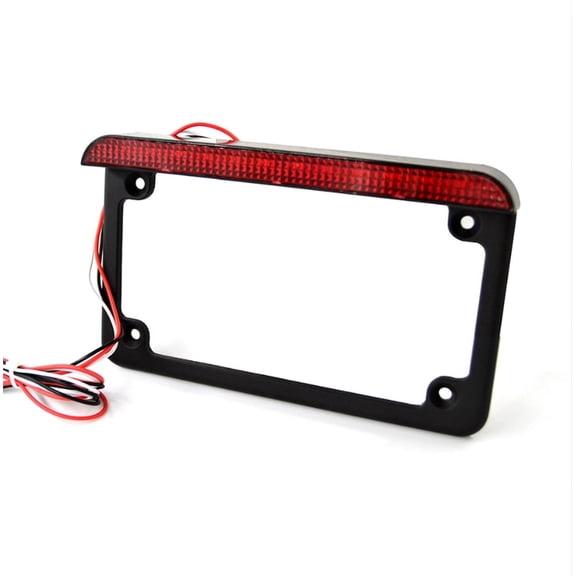 Universal Motorcycle Frame Side Mount LED Tail Light Brake Running License Plate