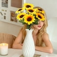 thumbnail image 4 of Artificial Sunflower Decoration, UV Resistant Plastic Flowers, Suitable For Indoor And Outdoor Wedding Garden Terrace Decoration, No Fading, 4 of 5