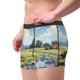 thumbnail image 2 of Balery Pasture Cow Calzoncillos bóxer para hombre, ropa interior de algodón suave y transpirable con cinturilla de nailon-Medium, 2 of 5