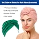 thumbnail image 2 of Sonducket Turbante Nudo Musulmán Hijab Donut Llanura Pañuelo Sombreros Pérdida Bonnet Decoración para Mujeres Accesorios Verde Type3 NO3, 2 of 6