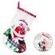 thumbnail image 3 of Medias navideñas Calcetines navideños Adornos para colgar en árbol Adornos Monigote de nieve Sunnimix Medias festivas, 3 of 7