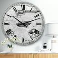 thumbnail image 2 of Designart Oversized Gray Analog Round Cottage Modern Wall Clocks, CLM25141-C23, 2 of 3