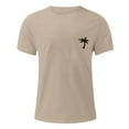 thumbnail image 2 of Gubotare Workout Shirts For Men Mens Big Tall Shirts – Longer Length Stretch T-Shirt for Casual Wear,Khaki XL, 2 of 3
