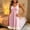 *Pink, variant on ClodeEU Women's V Neck Bow Front Lace Hem Spaghetti Strap Nightgown,Casual Loose Sleep Night Dress Black,Women's Plus L