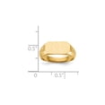 thumbnail image 5 of 14K Yellow Gold Ring Band Signet 6.5x12.0mm Open Back, Size 6, 5 of 5